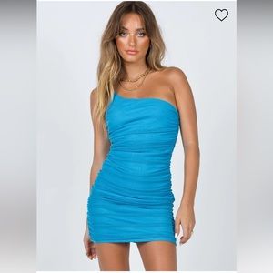 Jocasta Mini Dress Turquoise